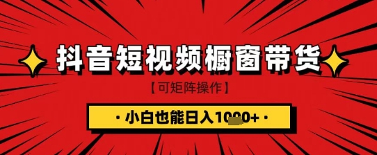 抖音短视频食品橱窗带货，小白轻松上手日入1k+【揭秘】 - 趣酷猫