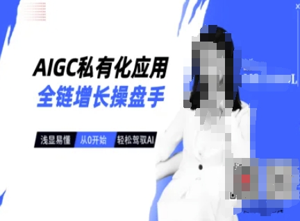 AIGC私有化应用全链增长操盘手，浅显易懂，从0开始轻松，驾驭AI - 趣酷猫