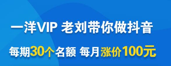 一洋电商抖音VIP，每月集训课+实时答疑+资源共享+联盟合作价值580元 - 趣酷猫