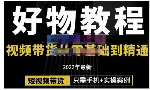 锅锅老师好物分享课程：短视频带货从零基础到精通，只需手机+实操 - 趣酷猫