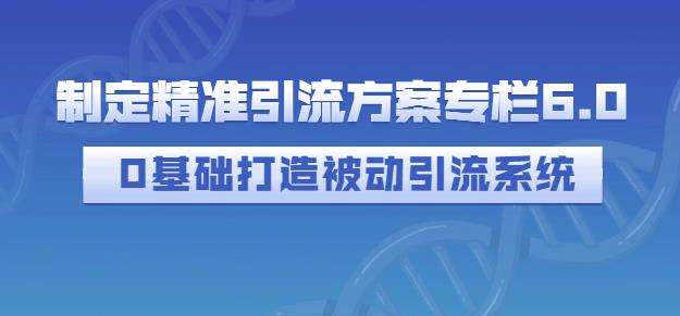 制定精准引流方案专栏6.0，0基础打造被动引流系统 - 趣酷猫